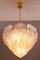 Lámpara de araña vintage en forma de hojas de cristal de Murano de Novaresi, Imagen 7