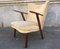 Velvet & Teak Armchair from Slagelse Møbelværk, 1950s, Image 4