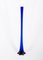 Tall Bohemian Blue Glass Vase, 1970s, Image 1