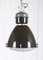 Lámpara colgante de fábrica grande de vdrio parabólico, años 50, Imagen 1