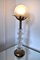 Florale Vintage Kristallglas Lampe im Art Deco Stil 8