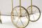 Hollywood Regency Brass & Smoked Glass Serving Trolley, 1960s 9