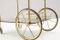 Hollywood Regency Brass & Smoked Glass Serving Trolley, 1960s, Image 9