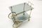 Hollywood Regency Brass & Smoked Glass Serving Trolley, 1960s 7