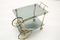 Hollywood Regency Brass & Smoked Glass Serving Trolley, 1960s, Image 7