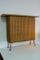 Mueble bar danés de mimbre con patas de horquilla, años 50, Imagen 1