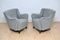 Mid-Century Grey Lounge Chairs, 1950s, Set of 2 4