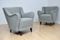 Mid-Century Grey Lounge Chairs, 1950s, Set of 2 3