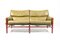 Mid-Century Sofa aus patiniertem Leder von Arne Norell 1