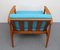 Vintage Light Blue Beech Armchair, 1960s 7