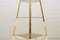 Hollywood Regency Pyramid Shelves in Gilt Brass & Smoked Glass, 1960s 6