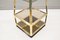 Hollywood Regency Pyramid Shelves in Gilt Brass & Smoked Glass, 1960s 8