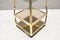 Hollywood Regency Pyramid Shelves in Gilt Brass & Smoked Glass, 1960s, Image 8