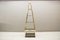 Hollywood Regency Pyramid Regale aus vergoldetem Messing & Rauchglas, 1960er 1