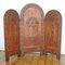 Romanesque Embossed Leather Screen or Room Divider, 1900s 5