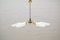 Mid-Century Sputnik Glass & Brass 6-Arm Ceiling Lamp 3