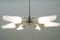 Mid-Century Sputnik Glass & Brass 6-Arm Ceiling Lamp 2