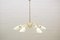 Mid-Century Sputnik Glass & Brass 6-Arm Ceiling Lamp, Image 1