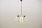 Mid-Century Sputnik Glass & Brass Ceiling Lamp 1