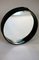 French Mirror with Black Leather Frame by Jacques Adnet, 1950s, Image 4