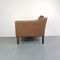 Danish Brown Leather Armchair, 1970s 4