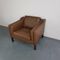 Danish Brown Leather Armchair, 1970s, Image 3