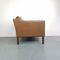 Danish Brown Leather Armchair, 1970s, Image 6