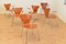 Sedia modello 3207 vintage in teak di Arne Jacobsen per Fritz Hansen, Immagine 2
