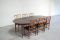 Darby Rosewood Dining Table with 6 Chairs by Torbjorn Afdal for Bruksbo, 1960s 1