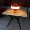 Mid-Century Italian Red Table Lamp by Angelo Brotto for Esperia, 1950s, Image 7