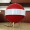 Mid-Century Italian Red Table Lamp by Angelo Brotto for Esperia, 1950s 2