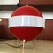 Mid-Century Italian Red Table Lamp by Angelo Brotto for Esperia, 1950s, Image 2