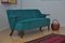 Mid-Century Turquoise Sofa, 1950s, Image 3