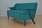Mid-Century Turquoise Sofa, 1950s 4