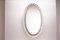 Espejo oval iluminado de Ernest Igl para Hillebrand, años 70, Imagen 1