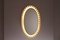 Espejo oval iluminado de Ernest Igl para Hillebrand, años 70, Imagen 4