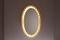 Specchio ovale illuminato di Ernest Igl per Hillebrand, anni '70, Immagine 4