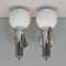 Vintage Space Age Chromed Wall Lamps, Set of 2 2