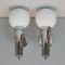 Vintage Space Age Chromed Wall Lamps, Set of 2, Image 2