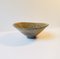 Vintage Modernist Stoneware Bowl with Abstract Motif, 1950s 1