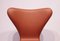 Poltrone nr. 3107 in pelle color cognac di Arne Jacobsen per Fritz Hansen, anni '70, set di 2, Immagine 8