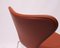 Poltrone nr. 3107 in pelle color cognac di Arne Jacobsen per Fritz Hansen, anni '70, set di 2, Immagine 6