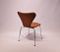 Chaises Seven Modèle 3107 en Cuir Cognac par Arne Jacobsen pour Fritz Hansen, 1967, set de 2 5