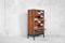 Tall Vintage Walnut Cabinet with Pattern, 1960s 10