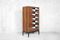 Tall Vintage Walnut Cabinet with Pattern, 1960s, Image 9