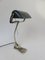 Antique Art Nouveau Chromed Banker's Lamp from Lux 2