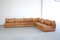 Modulares cognacfarbenes vintage DS 19 Leder Sofa von de Sede 7