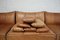 Modulares cognacfarbenes vintage DS 19 Leder Sofa von de Sede 37