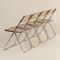 Plia Folding Chairs by Giancarlo Piretti for Castelli, 1960s, Set of 4 7