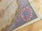 Tappeto europeo lavorato a maglia di lana viola chiara e grigia, anni '20, Immagine 14